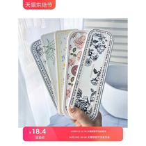 Diatom mud absorbent mat bathroom toilet sink moisture-proof toothbrush soap storage mat coaster