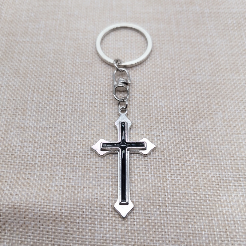 Trendy Cool Classic Cross Keychain Car Keychain Pendant Fashion Bag Accessory Gift