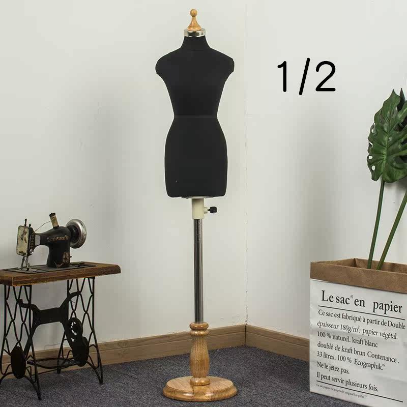 Clothing store model props female half full body women's clothing window table clothes rack wedding doll model display stand