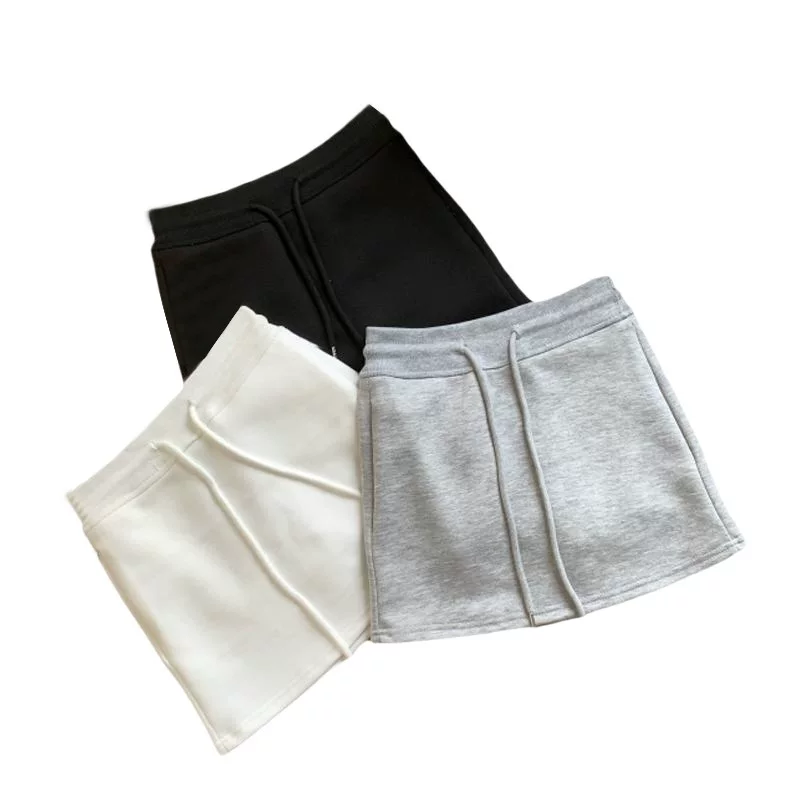 Летняя юбка, belt bag, мини-юбка, для полных женщин, высокий пояс
