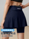 Ice Silk Quick-Drying Five-Point Sports Skirt for Women, Badminton Wear, Tennis Skirt, Yoga Fitness Running Shorts, Half Skirt