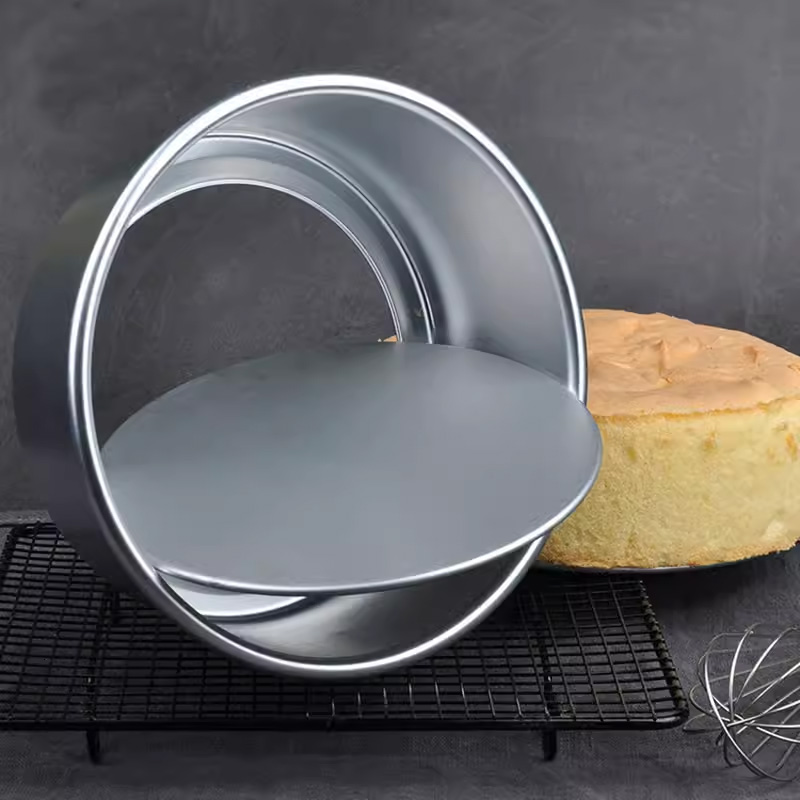 Round Qi Wind Cake Mold Anode 6 Inch 8 Inch Nonstick Cake Embryo Roaster Oven Live Bottom Home-Taobao