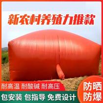 Biogas pool tank complete equipment pig farm red mud soft biogas fermentation tank rural household biogas storage bag