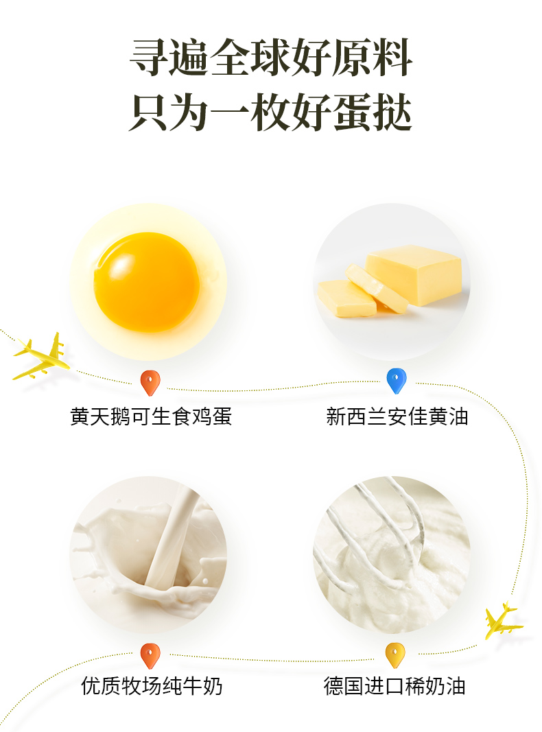大师小点 大号蛋挞皮16只+蛋挞液480g 0添加香精/防腐剂 配料表干净 图8