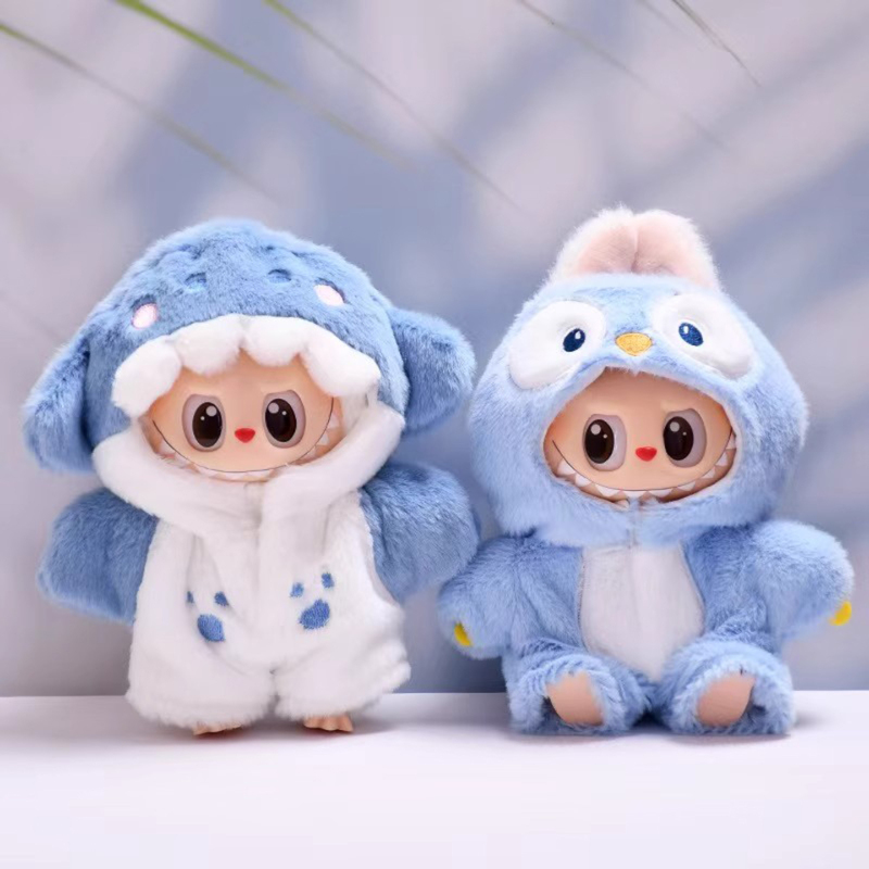 Labubu Doll Clothes 17cm Plush Toy Cute Doll Outfit Set Sitting Lucky Loyal Labubu Clothing Replacement Labubu Doll Clothes 17cm Plush Toy Cute Doll Outfit Set Sitting Lucky Loyal Labubu Clothing Replacement