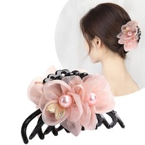 Hairpin Mom Elegant Atmospheric Womens Summer Fairy Air Grip Clip less zal half-head hairpin vertical disc hair