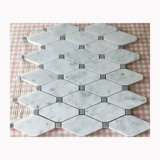 Белая мраморная мозаика на стену, головоломка, ископаемые