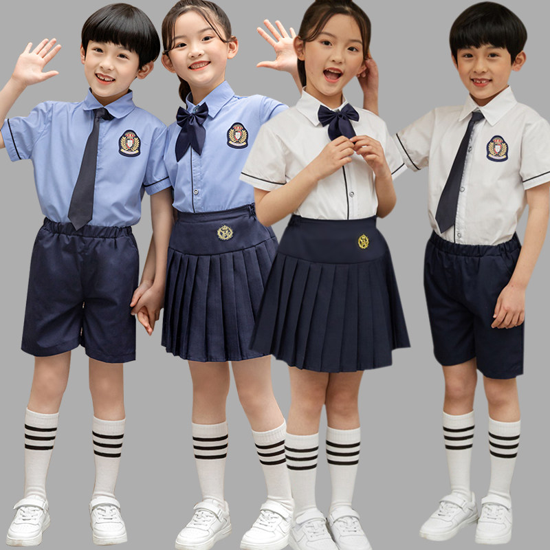 Children's Choir Show Primary and Secondary School Student Poetry Recitation Performance Kindergarten to Clothing UK Wind Graduation Clothing