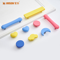 Drawers Childrens room cute heart-shaped modern colour handle closet Cartoon European-style silicone shoe cabinet desk door handle