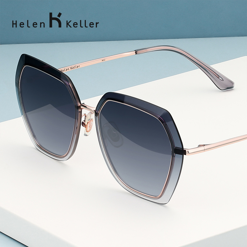 Helen Keller Sunglasses New Gao Yuanyuan Same Sunglasses Fashion Sunglasses Polarized Glasses H8820