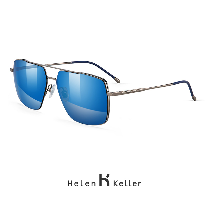 Helen Keller's new men's polarized driving mirror fashion sunglasses personalized custom myopia sunglasses 8762
