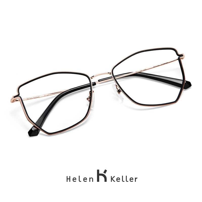Helen Keller's new butterfly avant-garde trendy Korean version of myopia glasses women's anti-blue light fashion glasses frame 9206