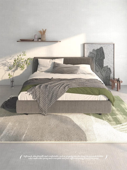 德国卧室地毯床边毯客厅脚垫沙发茶几毯加厚地垫房间床前飘窗毯子