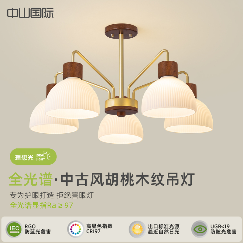 Living Room Chandelier New Style Nordic Creative Personality Branch-Shaped Chandelier Modern Simple Japanese Mid-Century Retro Lighting Fixtures