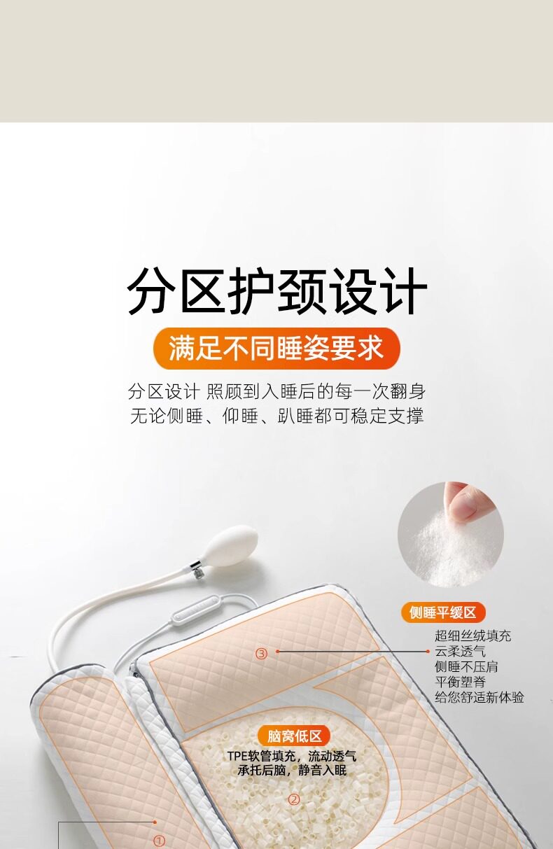 Подушка 法国ivlisa颈椎枕头修覆富贵包颈椎病专用荞麦加热颈椎枕热疗热敷