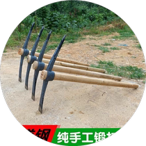 Hand-forged large foreign pickaxe agricultural cross pick iron pickaxe outdoor pile digging pickaxe tool