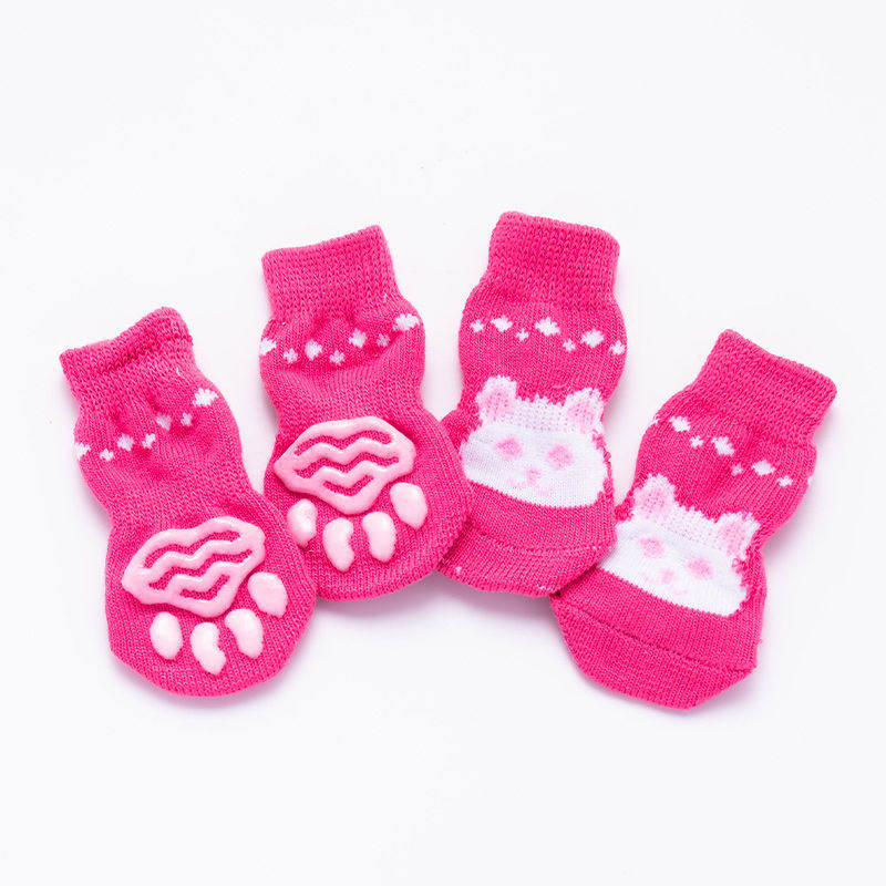 Puppy socks do not fall off dirty grabbing teddy small dog pet protective suit cat claw footwear