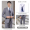 Men's three piece set in gray (suit+white shirt+pants)