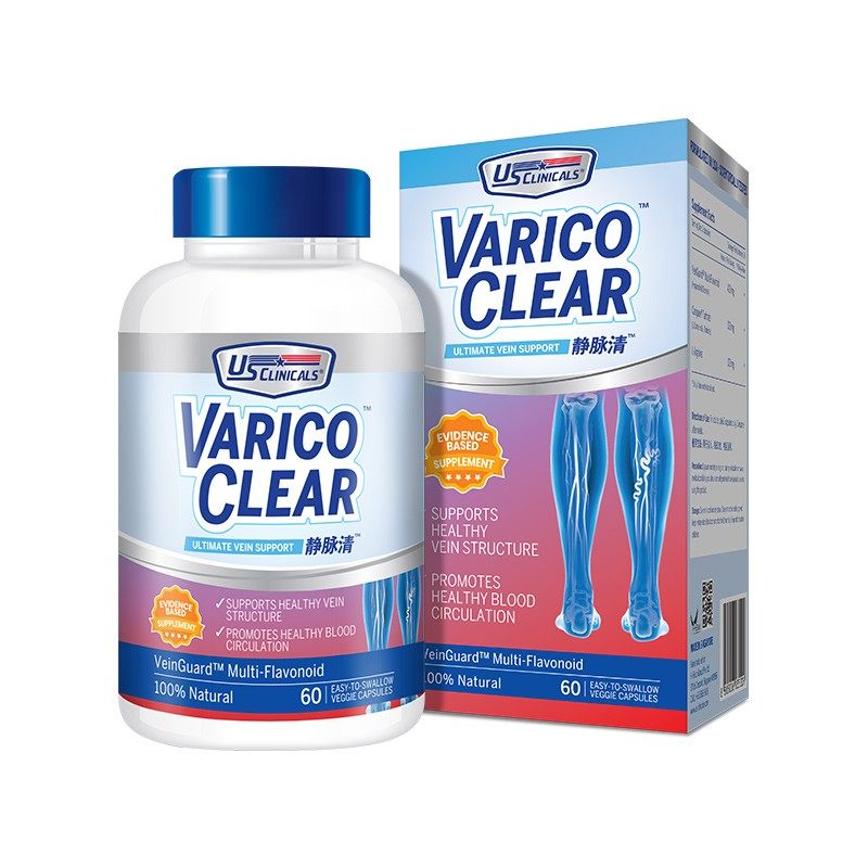 US Clinicals/优思克利 静脉养护植物胶囊 60粒/瓶