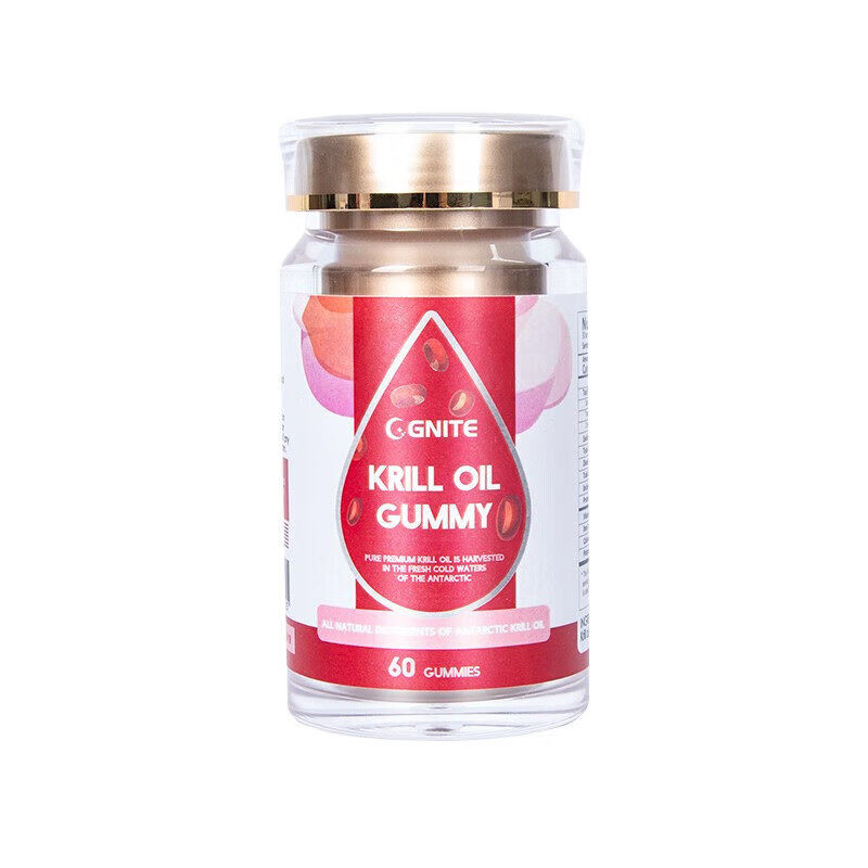 【品牌直供】GNITE美国原装进口omega3心血管健康成人儿童纯油南极深海磷虾油胶囊60粒/罐