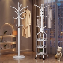 Household coat rack floor-standing indoor clothes rack vertical clothes storage rack iron multi-functional bag storage rack