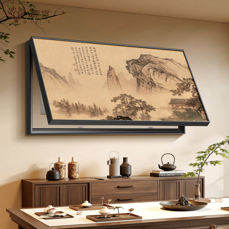 Large-Sized Meter Box Cover with Hanging Painting in Song-Style Aesthetics, Weak Current Box Cover Large-Sized Meter Box Cover with Hanging Painting in Song-Style Aesthetics, Weak Current Box Cover