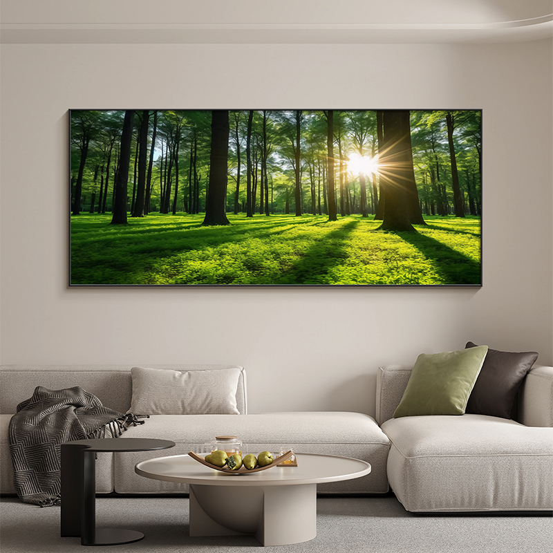 Forest Landscape Painting Living Room Sofa Background Wall Decoration Painting Modern Minimalist Hotel Room Hanging Painting High-End Mural Forest Landscape Painting Living Room Sofa Background Wall Decoration Painting Modern Minimalist Hotel Room Hanging Painting High-End Mural
