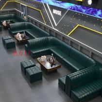 Customized home ktv sofa bar karaoke box corner hi room UL type bar special deck coffee table manufacturer