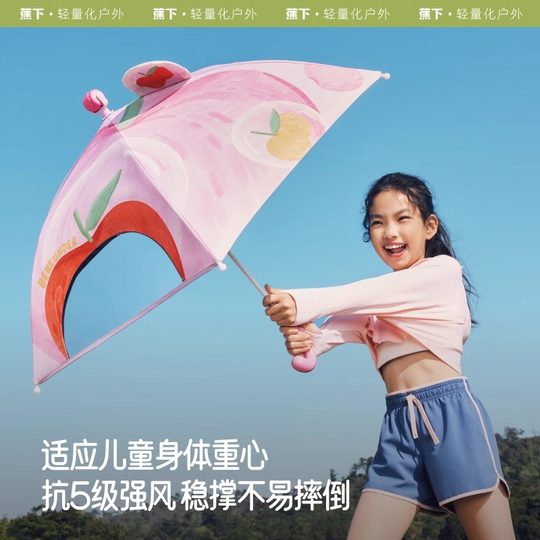 Jiaoxia paraguas para niños RP160 paraguas de protección solar para niñas paraguas de dibujos animados para estudiantes de jardín de infantes paraguas para niños sombrilla de verano