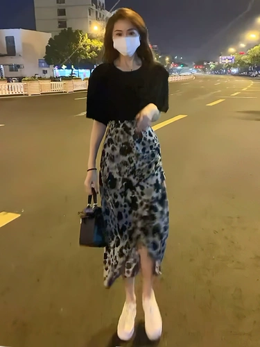 Комплект для отдыха, юбка, футболка с коротким рукавом, коллекция 2023, подходит для подростков