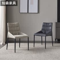 Italian light luxury dining chair simple negotiation leisure chair modern designer Nordic minimalist chair home backrest book chair