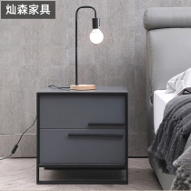 Bedside table simple modern bedroom side cabinet creative small cabinet mini bucket Nordic wind ins simple storage cabinet