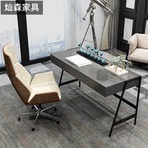 Italian simple computer desk home desk minimalist paint modern Net red Nordic light luxury style writing desk desk