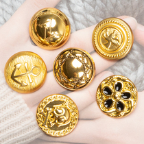 Cardigan New Retro Accessories Coat Button Windbreaker Jacket Suit Round Metal Clothes Top Button