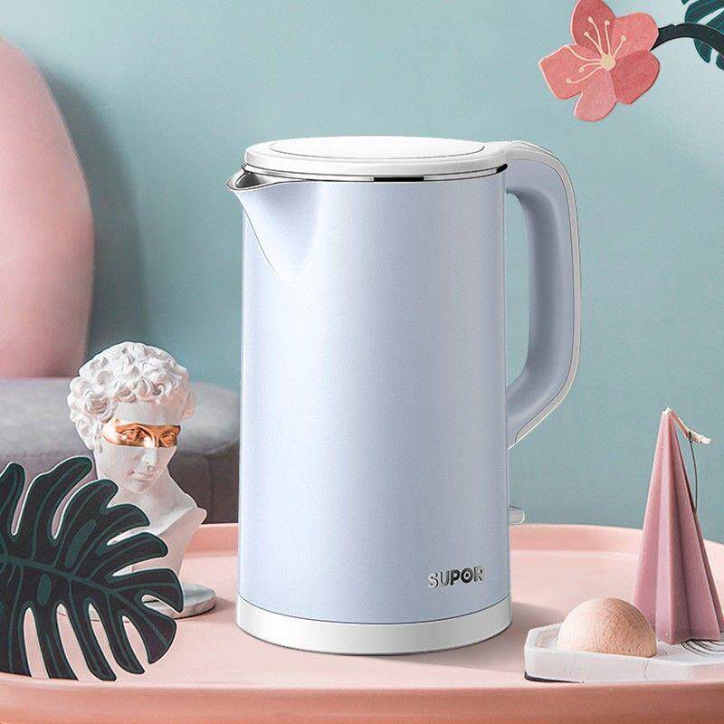 Supor electric kettle home automatic power-off 304 stainless steel insulation kettle large-capacity kettle