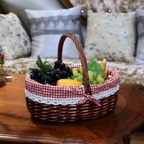 Flower basket Eggs Hand Basket with Bamboo Basket Bamboo basket Bamboo Woven Basket Gift Basket of Egg Basket Fruit Basket Flower Basket Willow