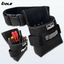 BOLE electrician waist bag Oxford cloth portable thickened wear-resistant waist hanging storage bag repair and installation small pocket