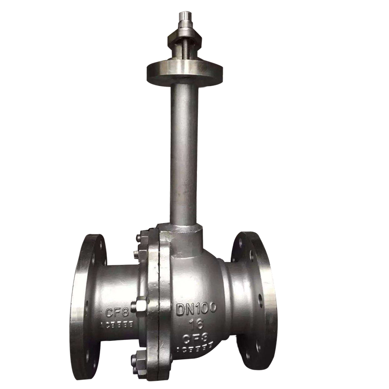 DQ41F-16P stainless steel cryogenic flange ball valve extension rod liquid nitrogen liquid oxygen liquid hydrogen long axis switch shut-off valve