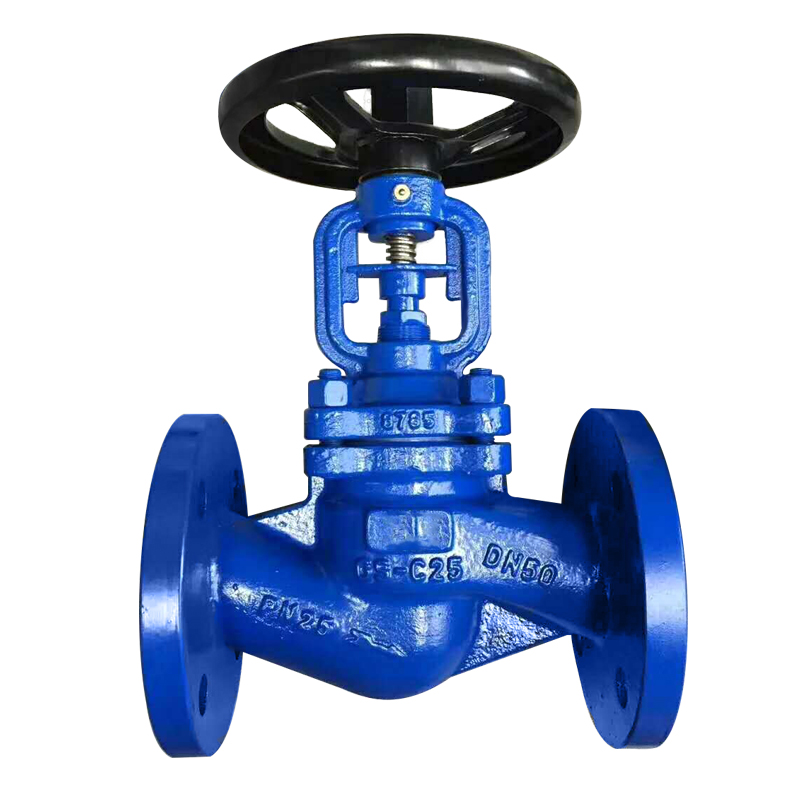 WCB cast steel bellows stop valve flange WJ41H-16C carbon steel high temperature resistant boiler steam heat conduction oil DN65