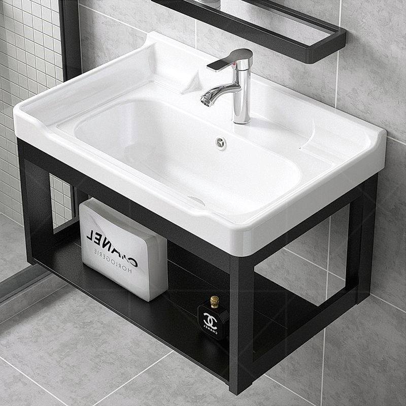Countertop basin splash-proof wash separate small washbasin wall-mounted wall-mounted washroom washbasin cabinet combination is simple