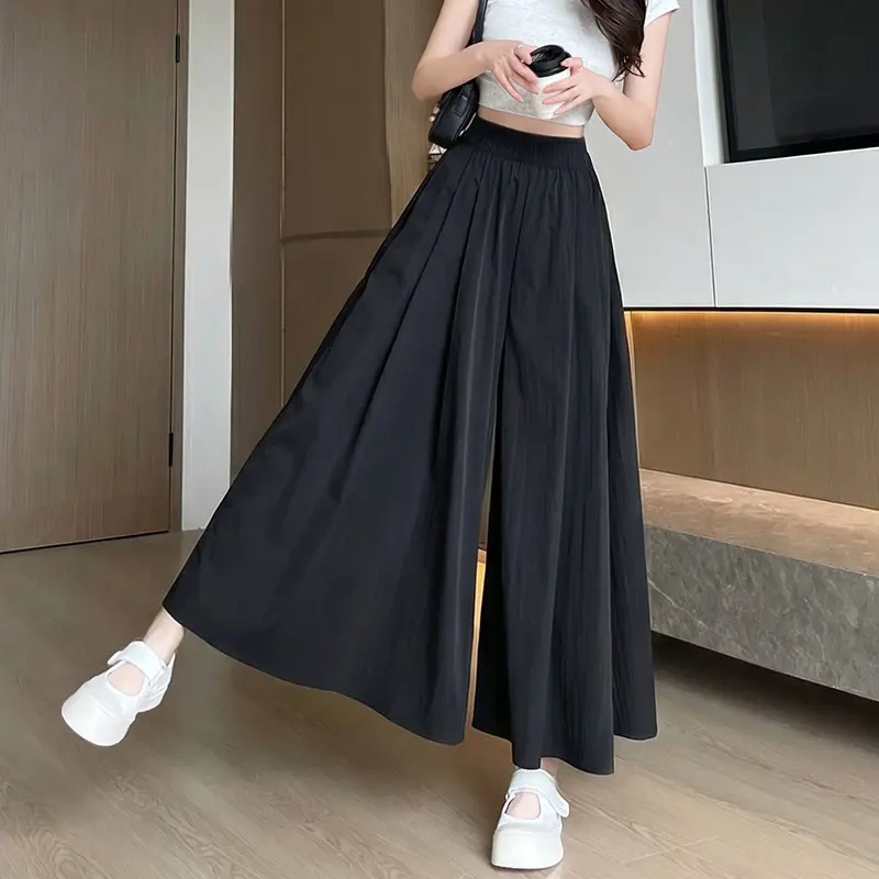 Daifang Ice Silk Yamamoto Skirt Pants for Women, Summer Thin Casual Loose Slimming Plus Size A-Line Wide Leg Pants for Spring and Autumn Daifang Ice Silk Yamamoto Skirt Pants for Women, Summer Thin Casual Loose Slimming Plus Size A-Line Wide Leg Pants for Spring and Autumn