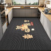 Kitchen floor mats, high-end household non-slip water-absorbing and oil-absorbing foot mats, stain-resistant mats, no-wash and wipeable door carpets