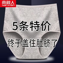 Middle aged mothers underpants female pure cotton middle-aged and elderly high waist and large size mm200 catty woman mid-waist comfort