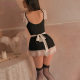 Pure Desire Lace Maid Sexy Temptation Underwear Sexy Uniform Suit Sexy Black Silk Size Emotional Pajamas Clothing