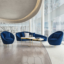 Nordic in light luxury salon salon room arc sofa wedding dress shop iron art net red sofa simple