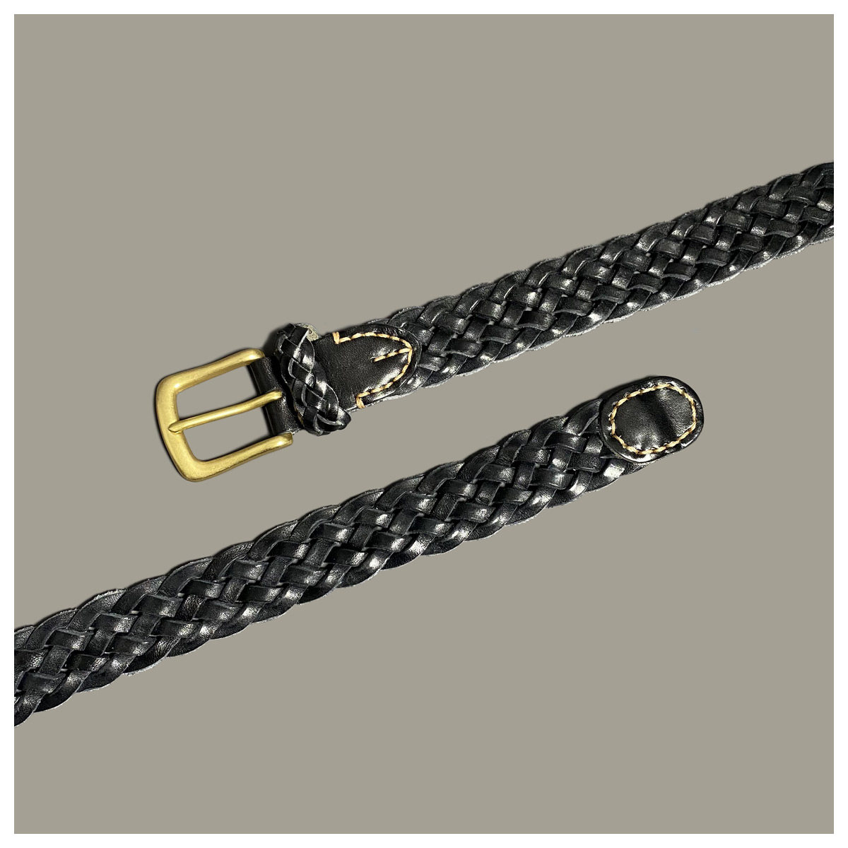 Tide Ys Yamamoto leather leather hand weaving belt for men and women style casual cowboy belt TAFN