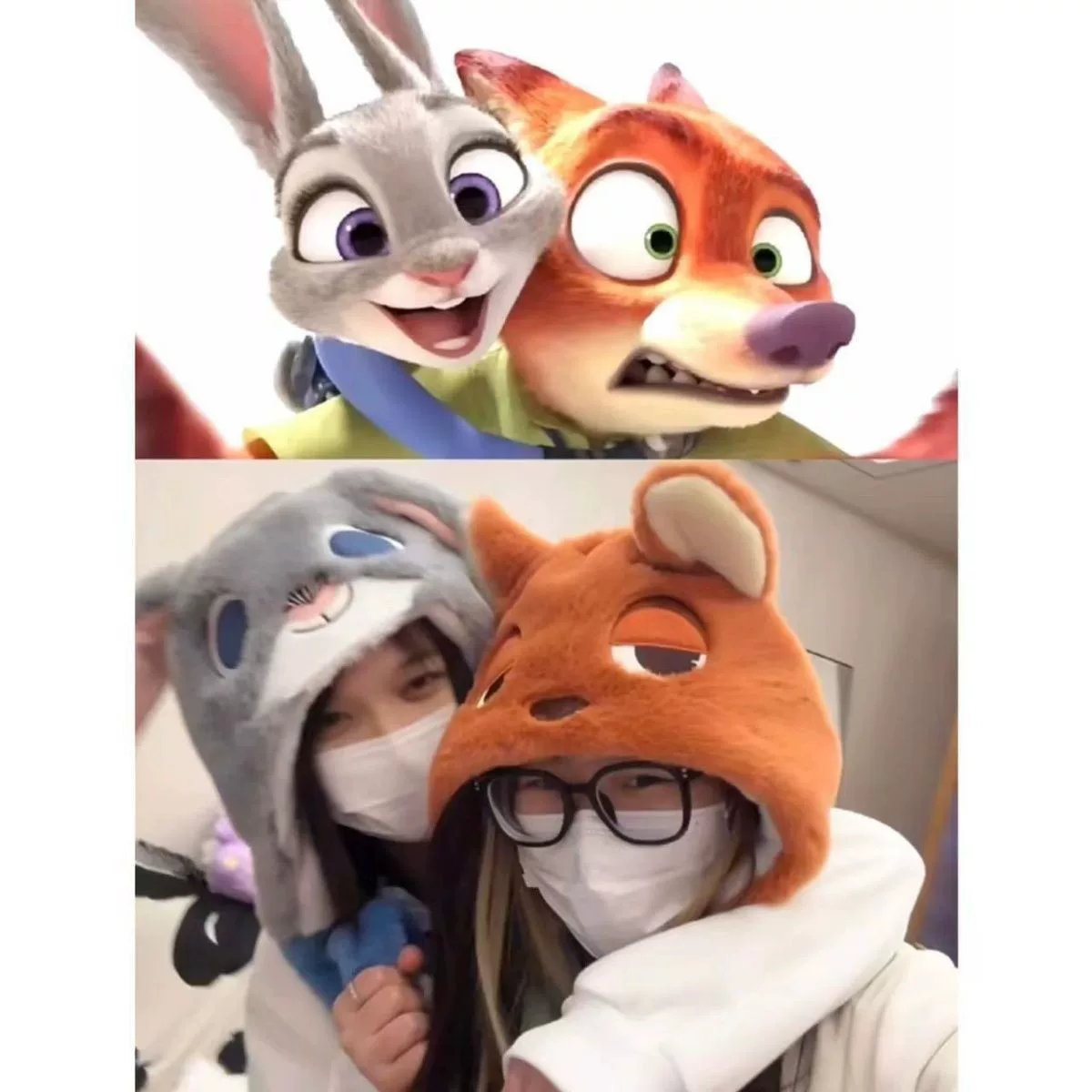 Ушастая шапка для перемещающихся ушей Crazy Animal City Judinik лисья шапка уши милый