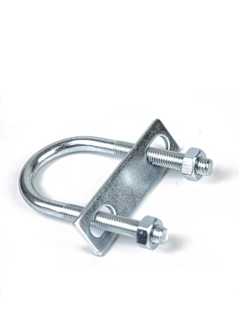 M6M8M10M12 ເຫຼັກກາກບອນ galvanized U-shaped bolt U-shaped ຂະຫຍາຍ screw rod ທໍ່ນ້ໍາ buckle pipe clamp ທໍ່ເຫຼັກ fixation