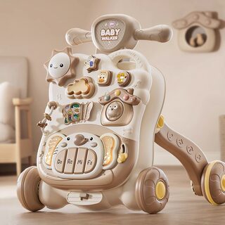 婴儿学步车手推多功能宝宝学走路神器五合一周岁助步儿童步行玩具