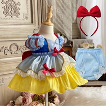 Loretta White Snow Princess Dress Girl Summer Gown Child Skirt Baby 2 12 Birthday Baby 100 Days